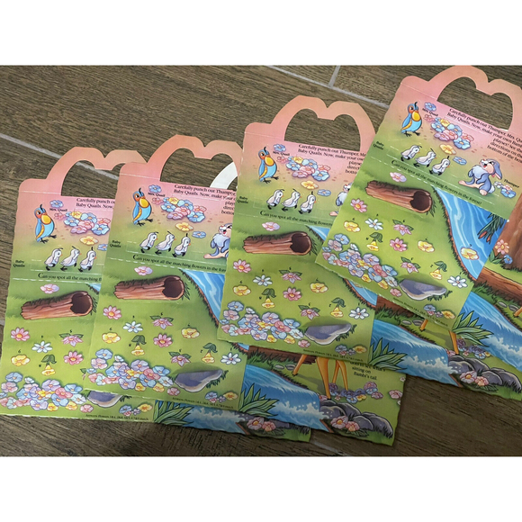 Lot Of 11 1988 Vintage McDonald's Walt Disney's BAMBI Happy Meal Box Rare Party - Picture 6 of 8